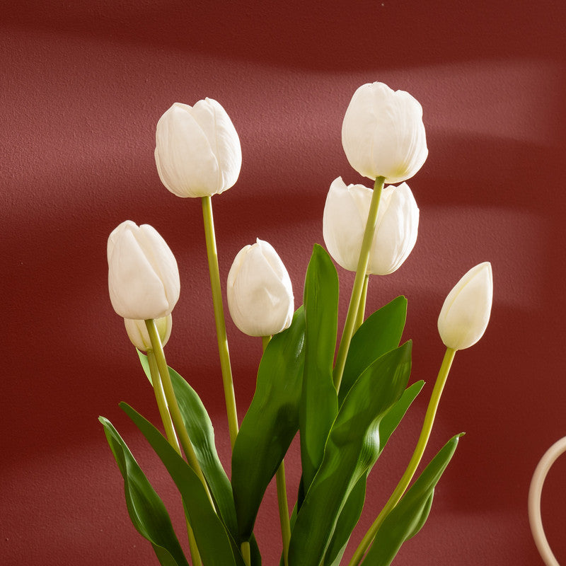 46cm Artificial Tulip Spray in Pot